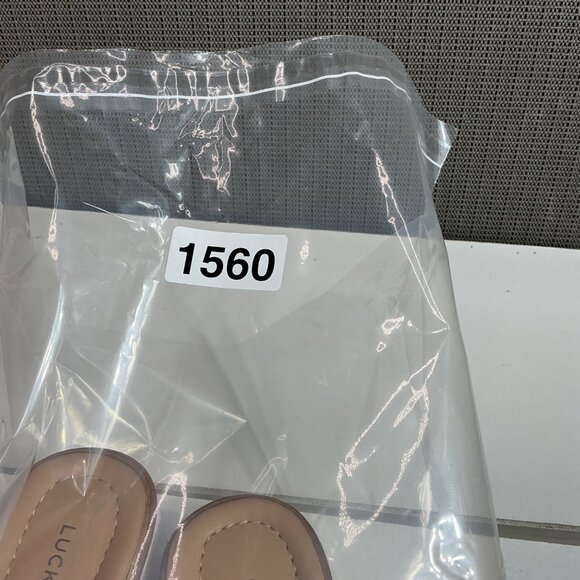 Lucky Brand Women's Black Leather Platform Sandals Size 8 M - Picture 9 of 9